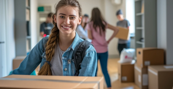 Studentenumzug mit Lagerservice