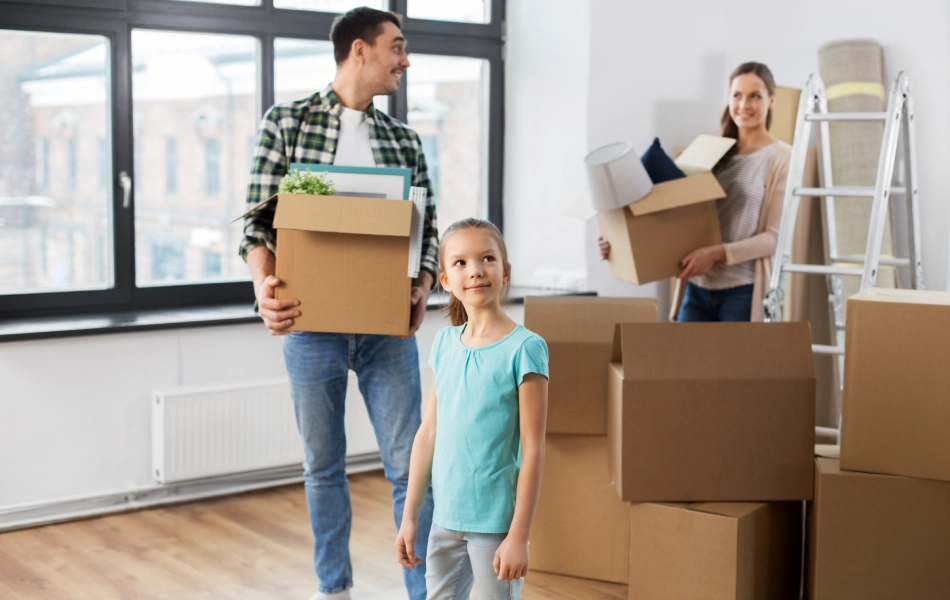 Vorbereitung für den Umzug mit Kindern
